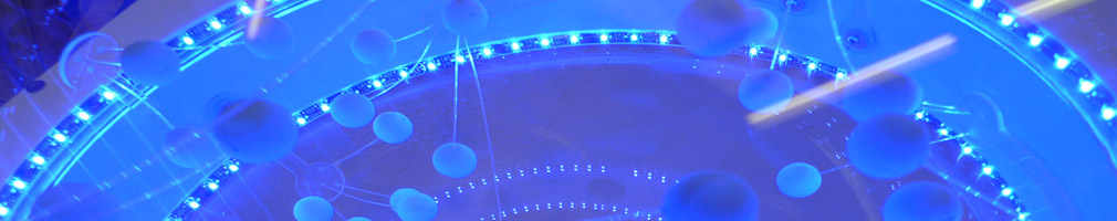 lighting model blue led interactive exhibit